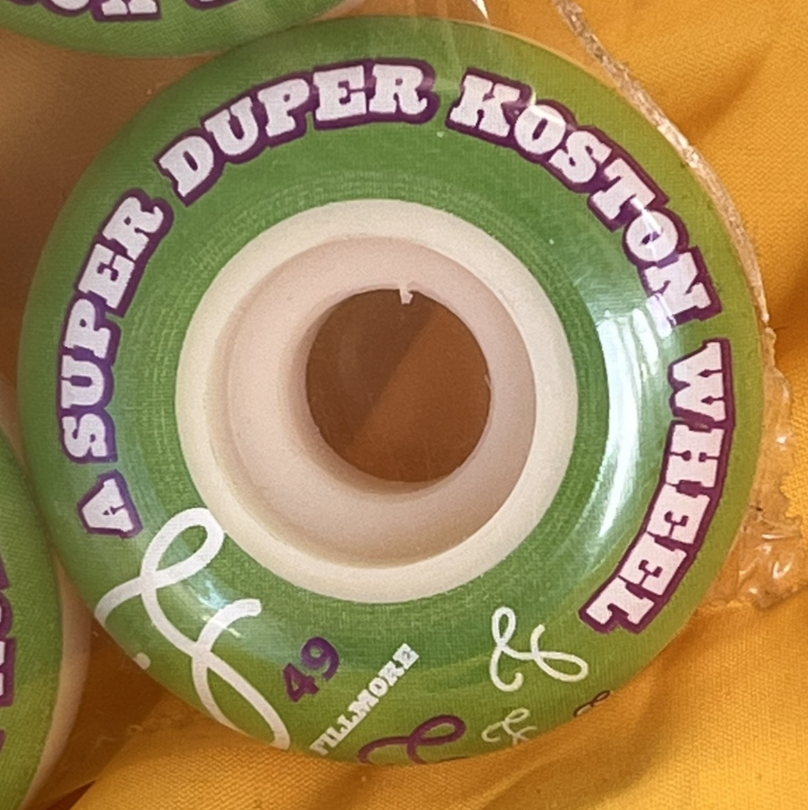 VINTAGE 49MM FILLMORE A SUPER DUPER KOSTON SKATEBOARD WHEELS NEW IN SHRINKWRAP