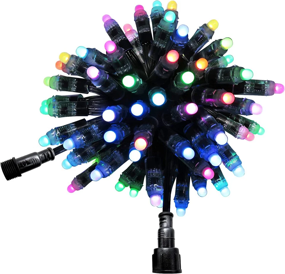 DC 12V WS2811 Diffused Digital RGB LED Pixel Light IP68 Waterproof Dream Color - Image 2 of 4