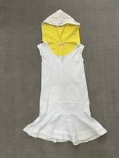 RAFTHI White Sleeveless Dress Yellow Heart Inner Hood Size M UNSURE IF WOMENS