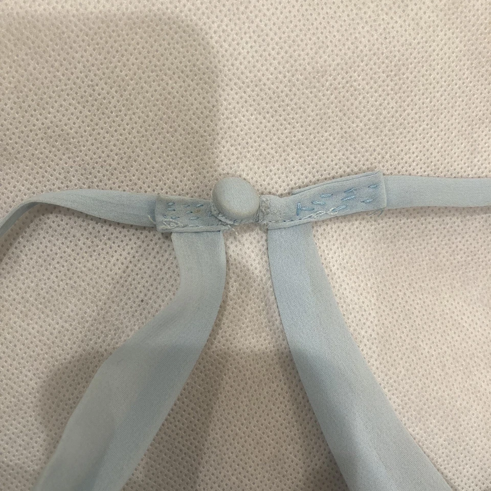 Azazie Davis Sky Blue Chiffon Bridesmaid Floor Length A-line V-neck Dress - Image 4 of 4