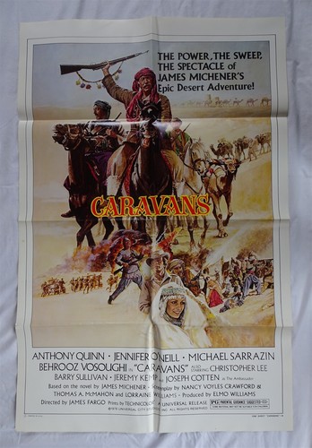 Vintage Caravans Original One Sheet Movie Poster, Anthony Quinn, O'Neill, 1978