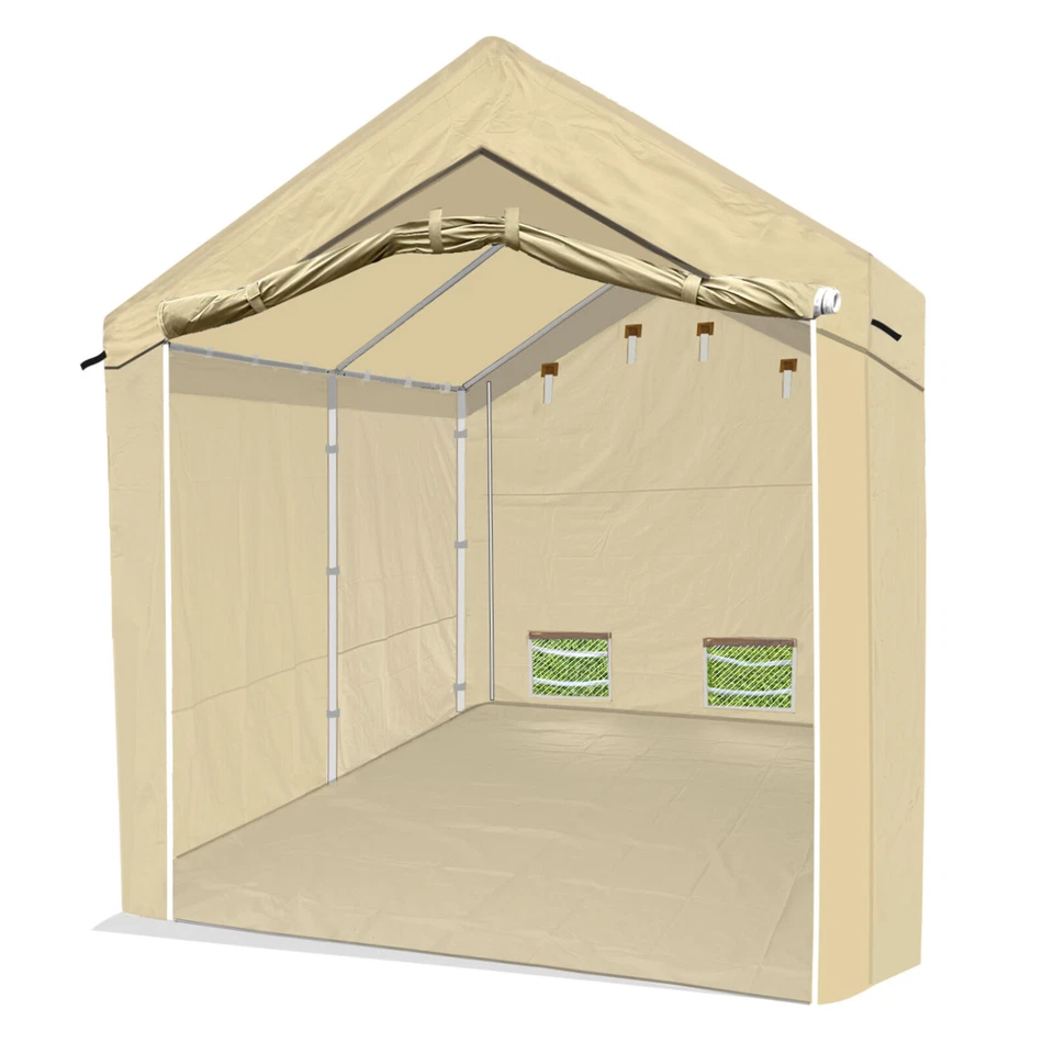 OTOBO Portable Paint Booth for Cars Rainproof Storage Shelter Portable Garage - Imagen 2 de 4