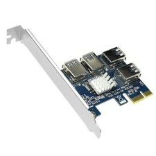 PCIe 1 to 4 PCI express 16X slots Riser Card PCI-E 1X to External 4 PCI-e Slot