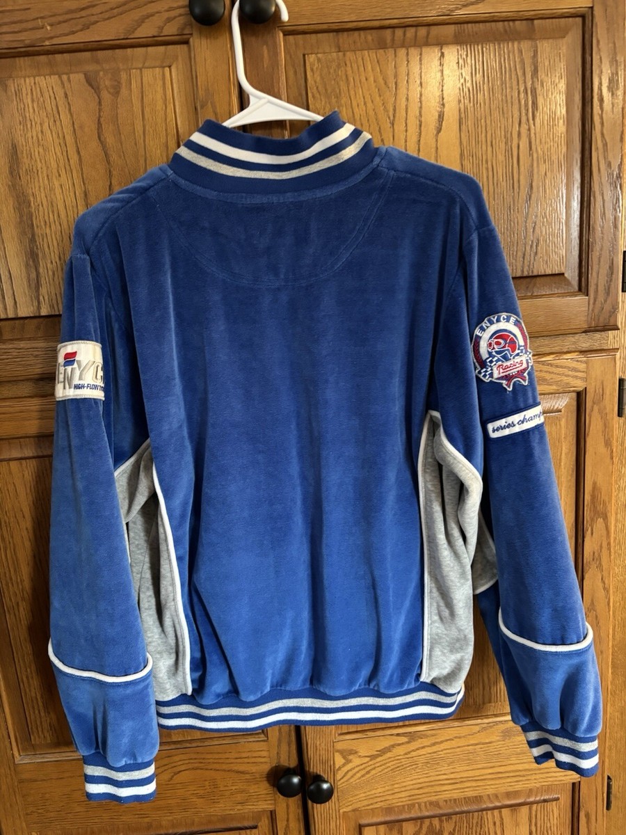 deadstock ENYCE velour sweatsuit XXXL 紺灰 Y2K Lady Enyce Velour Track Suit Free Shipping - The Vintage