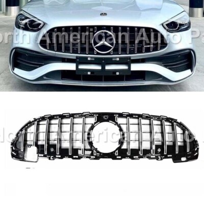 2021-2024 Mercedes-Benz C250 C300 C350 Grille GT Black-Chrome