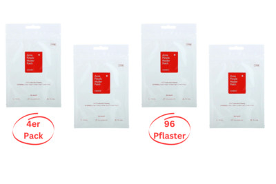 4er-Pack COSRX Pimple Master Patch 96 Pflaster, 4 Bögen Pickel K-Cosmetics