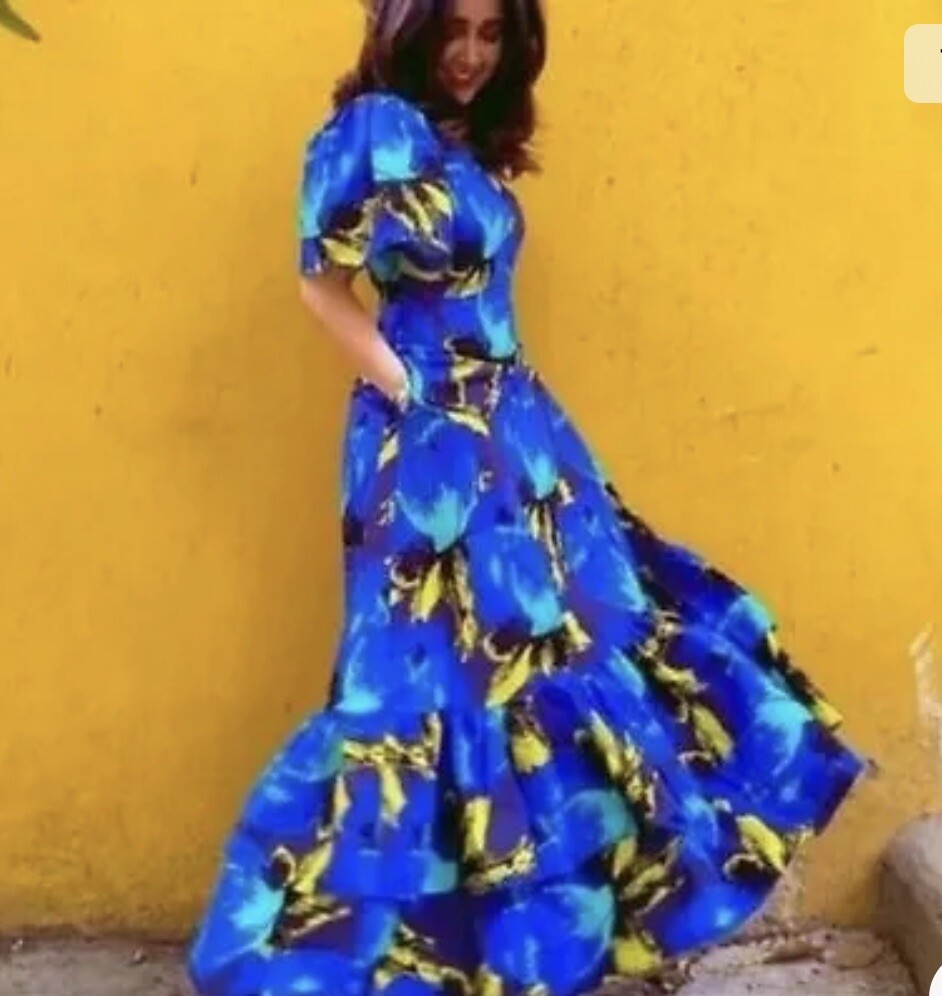 target blue maxi dress