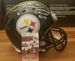 hines ward signed helmet