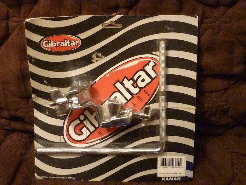 GIBRALTAR COWBELL MOUNT - BASS DRUM HOOP CLAMP - CLASSIC - NEW OLD STOCK