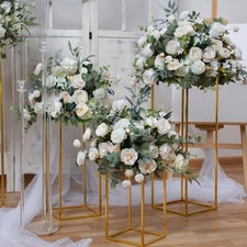 Artificial Flower Silk Row Ball Table Centerpiece Wedding Backdrop Decor Bouquet