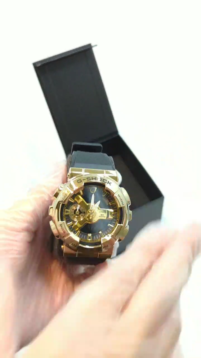 最終値下げ G-SHOCK GM-110G-1A9JF デジアナ ゴールド GM110G-1A9 | Analog-Digital Black and Gold Men's Watch G-SHOCK | CASIO