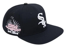 CHICAGO WHITE SOX LOGO 2005 WORLD SERIES SNAPBACK  Pro Standard Black