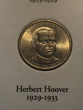 2014 Herbert Hover Presdential coin from Uncirculated Roll