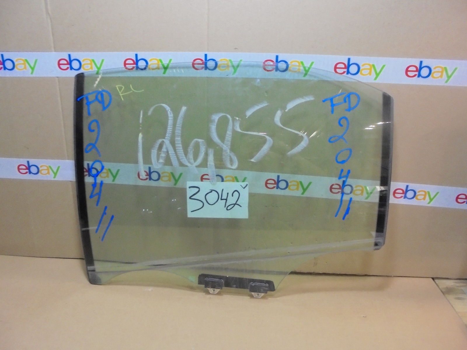 09 10 11 12 Acura RL REAR DRIVER Side Door Glass USED #3042V