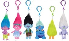 TROLLS Pl&uuml;sch 15-20 cm Schl&uuml;sselanh&auml;nger Bagclip - sortiert - NEU!