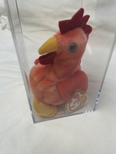 Ty Beanie Baby DOODLE The Rooster 4th Generation 3rd Tush Tag PVC 1996