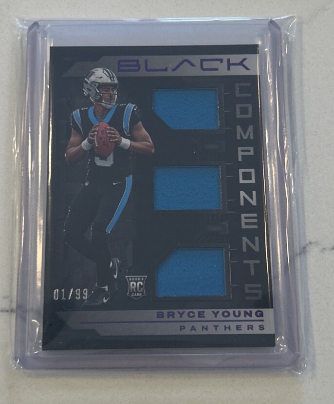2023 Panini Black Components Purple #COM-2 Bryce Young 1/99 RC Panthers 🔥🔥