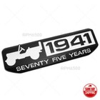 For Jeep Front Fender Door 75 TH Anniversary 1941 Logo Emblem Nameplate Badge