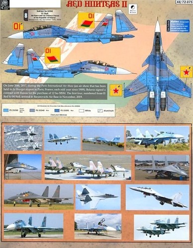 Aztec Decals 1/72 RED HUNTERS Part 2 Sukhoi Fighters in International Service - Picture 6 of 6
