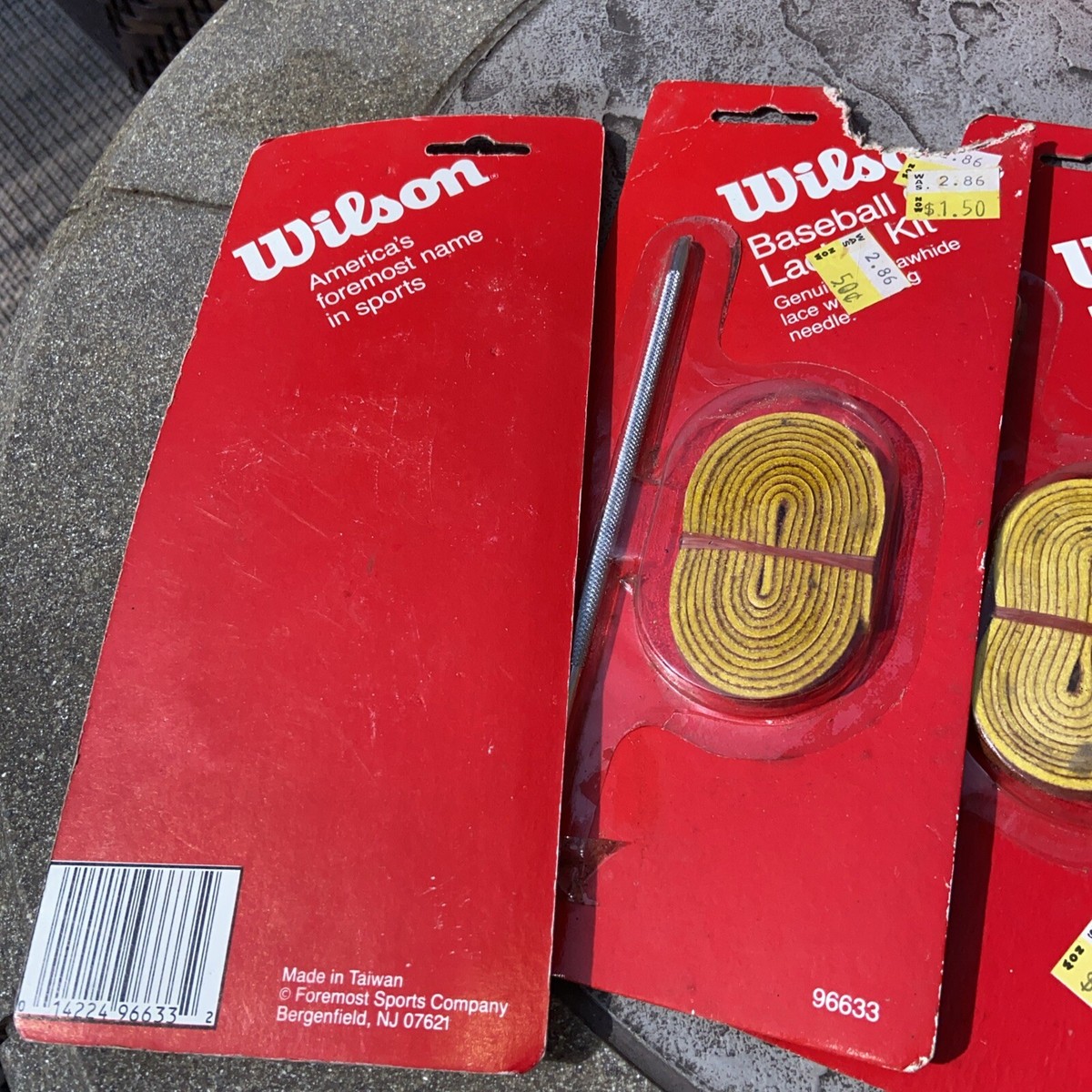Kit de laçage de gants de baseball vintage Wilson 96632 48