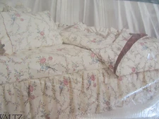 Vtg NIP Lady Pepperell VIENNA WALTZ 3 Piece Twin Sheet Set Rare