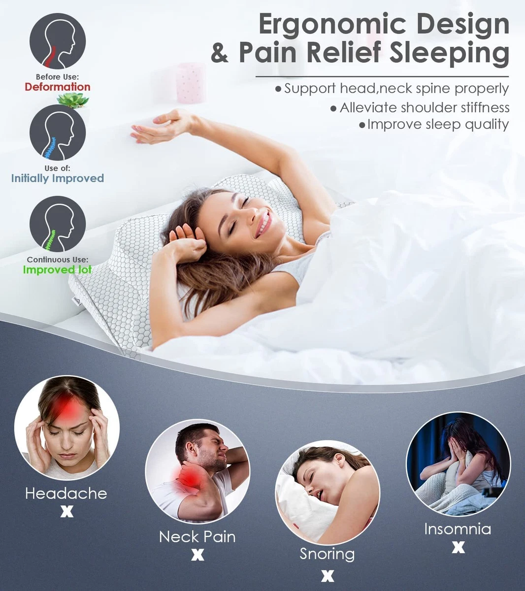 Which side of contour top pillow to sleep on