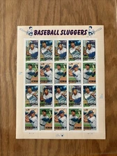 Scott 4080-83, 39 cent, Baseball Sluggers, Sheet