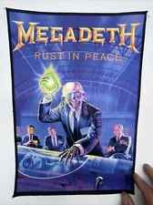 Megadeth Metal Band Large Back Patch: Sew On, 14 1/2” X 11”,  Digital Print