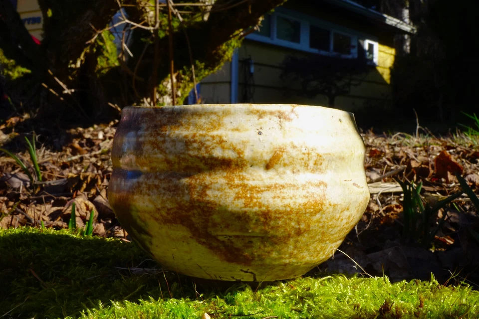 Antiguo japonés período Edo Kiseto Chawan/tazón de té con caja y sudario Foto 2 de 4
