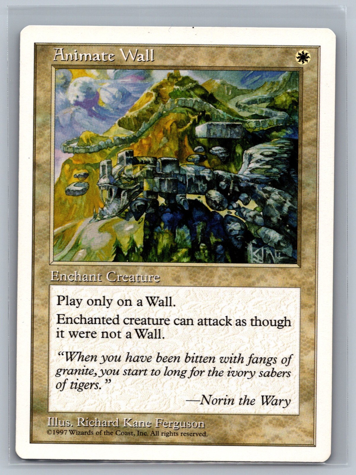 Magic The Gathering 5th Edition Animate Wall MTG TCG CCG Fifth