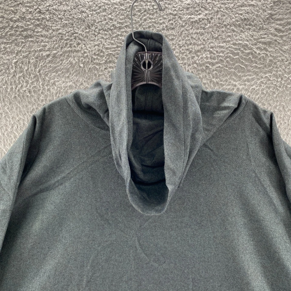 Suéter Eskandar Para Mujer 1 Verde Cachemira Seda Capucha Cuello Tejido De Gran Tamaño Pullover Foto 2 de 4