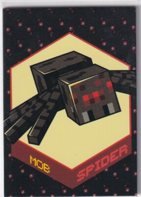 Panini Minecraft Time to Mine Trading Cards Nr. 193 Mob Card Spider