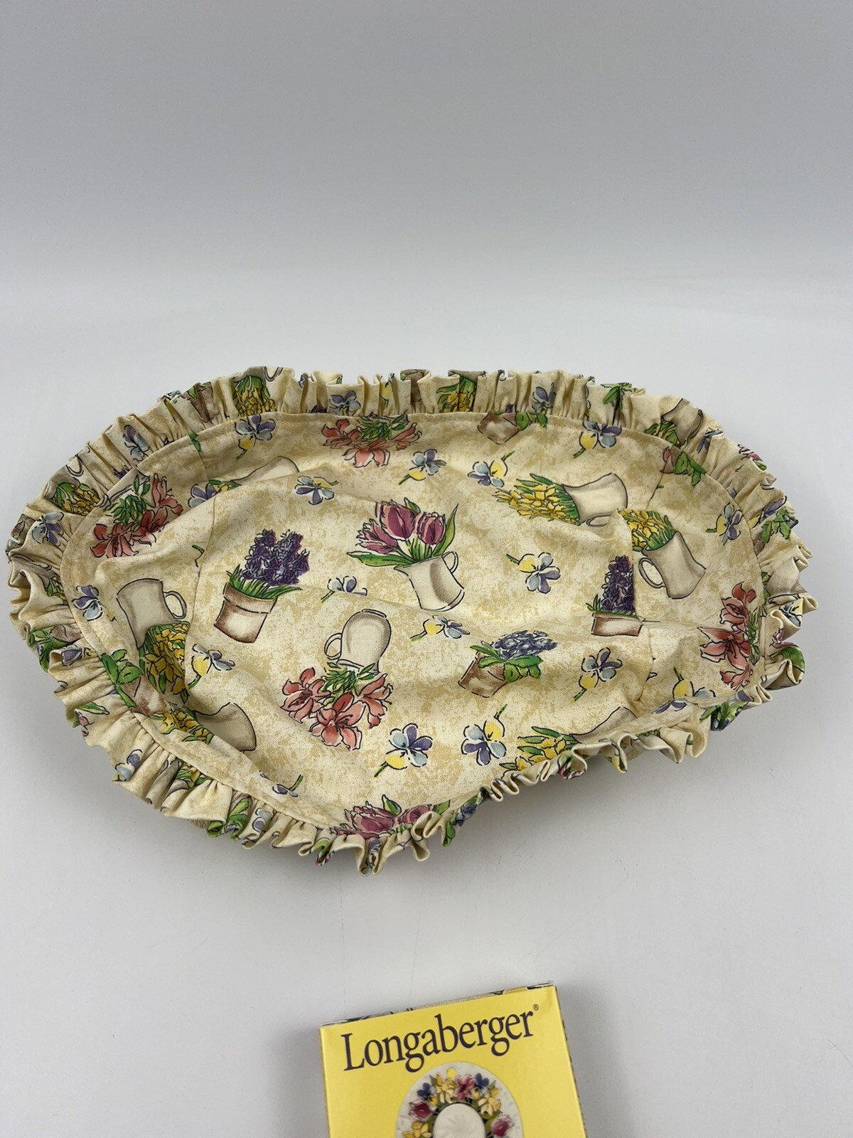 Longaberger LINER TIE-ON  ONLY for Mother's Day 2000 Early Blossoms Basket