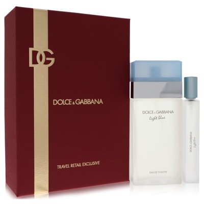 Light Blue by Dolce & Gabbana Gift Set - 3.4 oz Eau De Toilette Spray + .33 o...