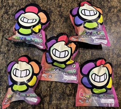 Dandy s World Blind Bag Mystery Plush Bag Clip LOT OF 5 UNOPENED SHIPS NOW