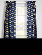 Michigan Wolverines Curtain Panels 63" or 84"