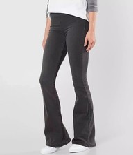 Free People Penny Pull-On Flare Jeans in Washed Black 27
