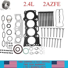 2.4L Head Gasket Set Bolts Valves For 2AZFE Toyota Solara Scion Lexus 2002-2013