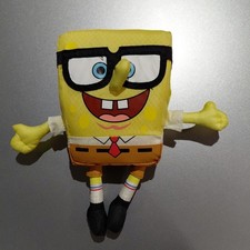 Vintage SpongeBob Squarepants Plush Glasses Nylon Bath Toy 2002
