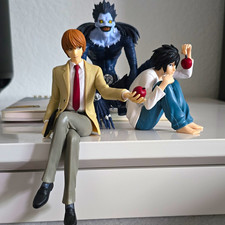 Death Note Anime Figure Set - Light Yagami, L  Ryuk - Lot of 3