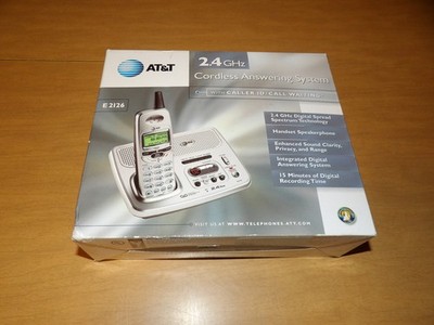 AT&T 2.4 GHz Cordless Answering System Handset Speaker Phone E2126 NEW/OPEN att