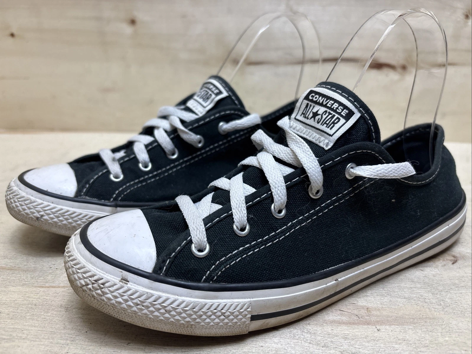 CONVERSE ALL STAR SCARPE DA DONNA CANVAS SCARPE PER IL TEMPO LIBERO SCARPE BASSE TAGLIA:37 UK:4 NERE