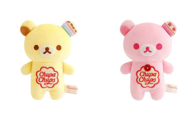 NEW Chupa Chups x Rilakkuma & Korilakkuma Plush Doll 2 set San-X 14.5cm