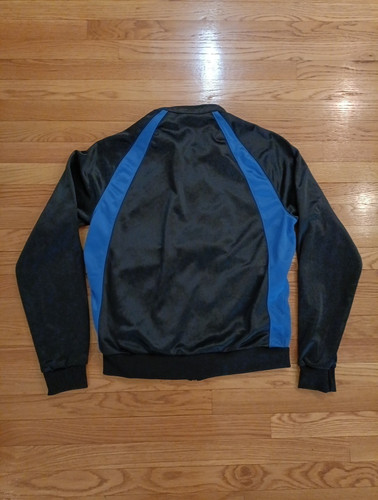 Vintage 1985 Nike Air Jordan Jump Suit Menโs Large Jacket RN Black/Blue EUC ๐ - Picture 7 of 10
