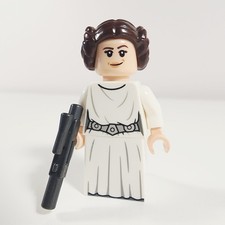 Lego Princesa Leia Minifigura Vestido Blanco Star Wars 75301 75244 sw1036