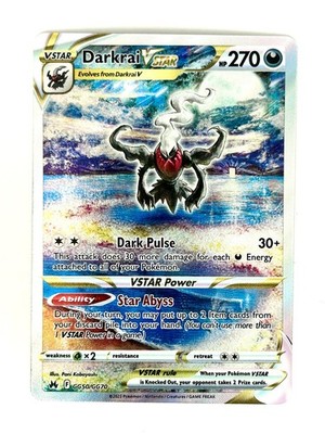 Darkrai VSTAR GG50/GG70 Holo Crown Zenith Galarian Gallery Pokemon NM/M