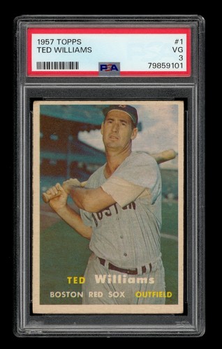 1957 Topps Set-Break #  1 Ted Williams PSA 3 VG