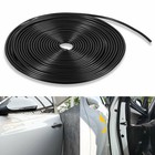 Black 32Ft U Shape Rubber Car Seal Door Edge Guard Molding Trim Protectors Strip