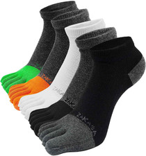 Calze Con Dita Uomo Sportivi: Cotone Calzini Con Cinque Dita Calzino Corti 5 Dit