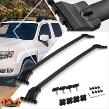For 09-15 Honda Pilot Aluminum Oe Style Roof Rack Top Rail Crossbar Black Coated